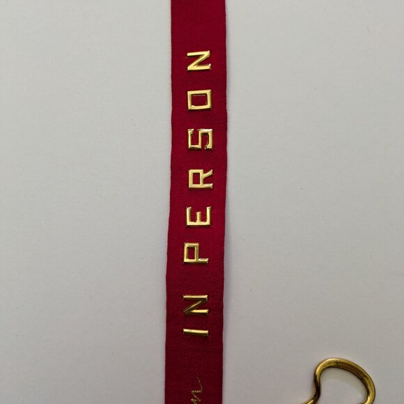 RARE Vintage Belt Red If Found in Person, Return by Mail - if found by Male... main image 4